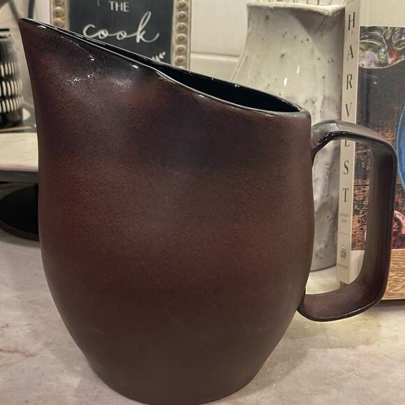 Cara Espana pottery pitcher and cups matte brown - Picture 6 of 12